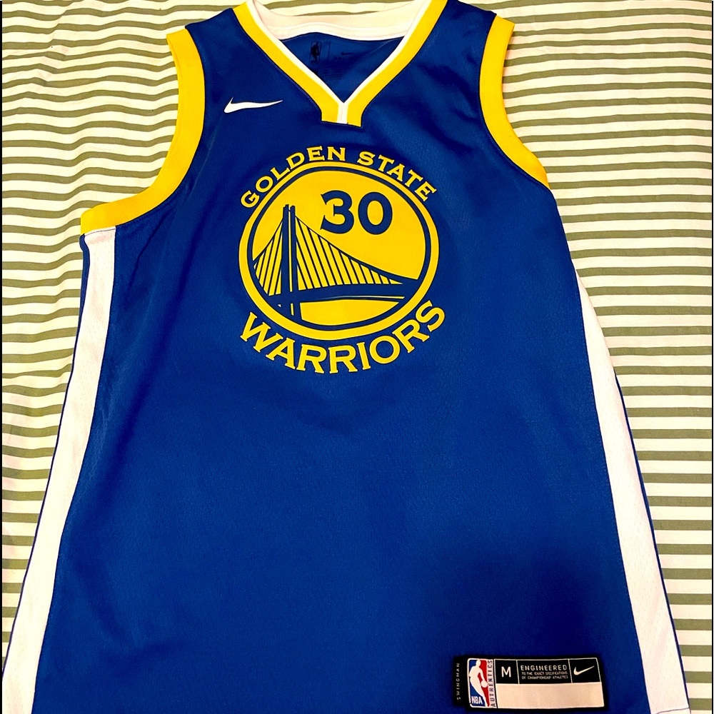 Nike Officially licensed NBA Golden State #30 Curry basketball jersey.